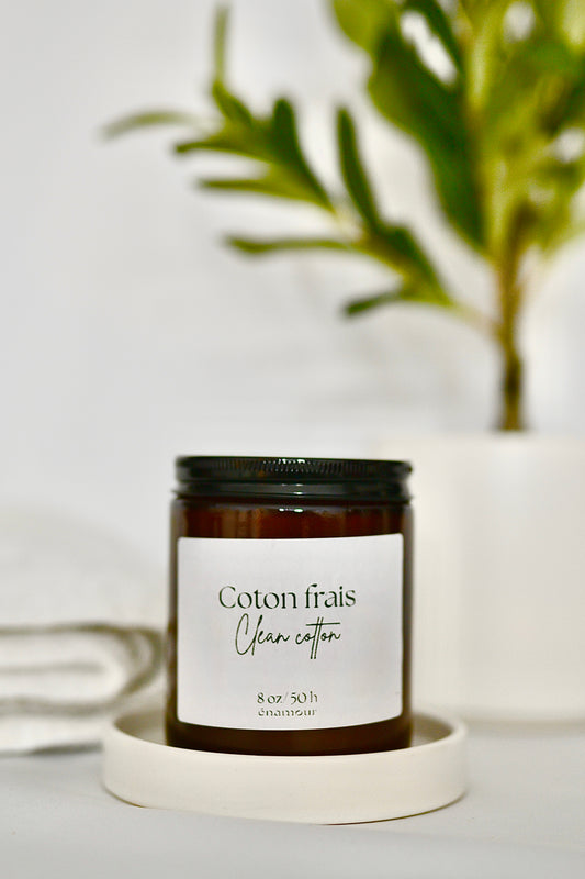 Bougie coton frais